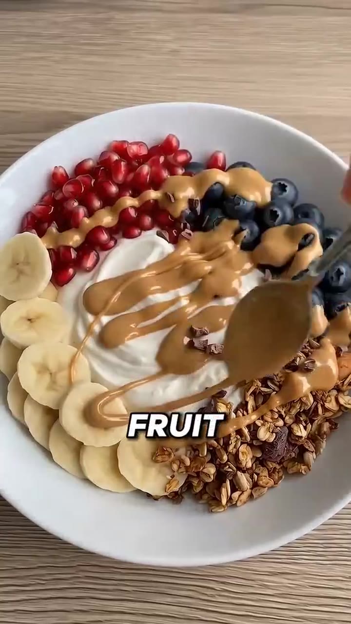 Breakfast bowl in the morning routine sequence