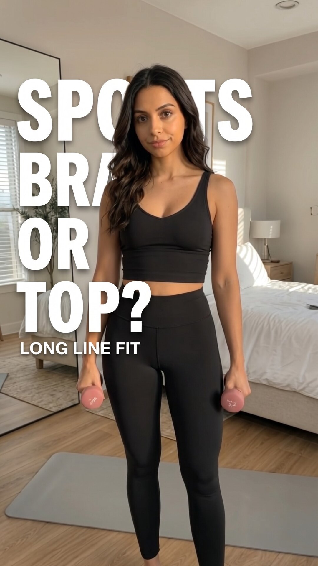 Longline Sports Bra Fit poster