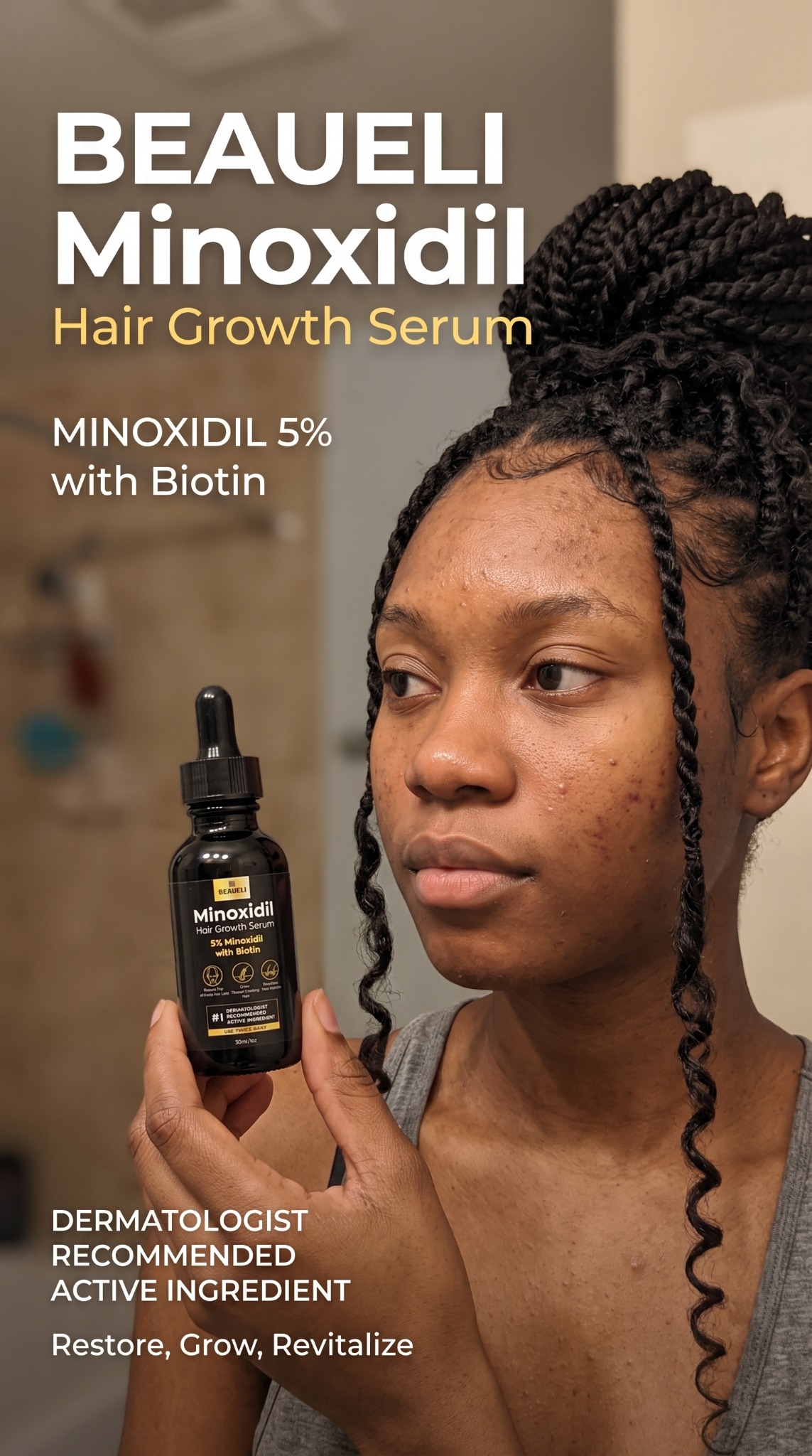 Minoxidil Hair Growth Routine poster