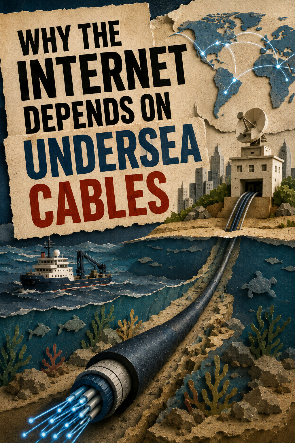 Why the Internet Depends on Undersea Cables poster